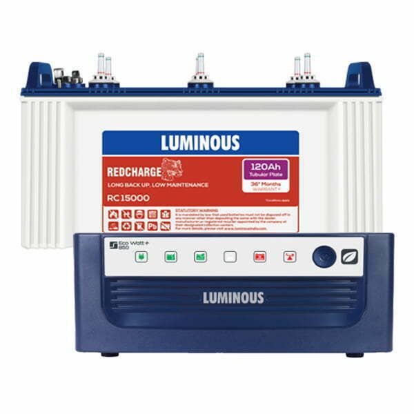 Buy Luminous Eco Watt Neo 700 600VA Square Wave Inverter & RC